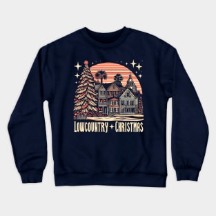 Lowcountry Christmas Starry Charleston Xmas Crewneck Sweatshirt